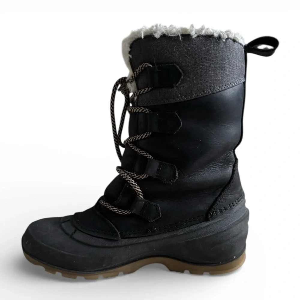 Kamik Snowgem Waterproof Insulated Winter Snow Boots Sherpa Outdoor Black Size 6